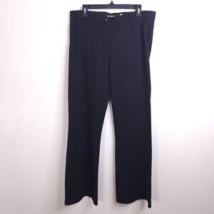 Betabrand Black Ponte Knit Bootcut Dress Pants Stretch Trousers 1X